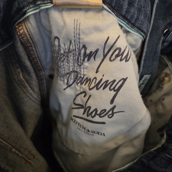 Scotch & Soda Relaxed Wide Leg Tie Waist Jeans - Picture 12 of 13